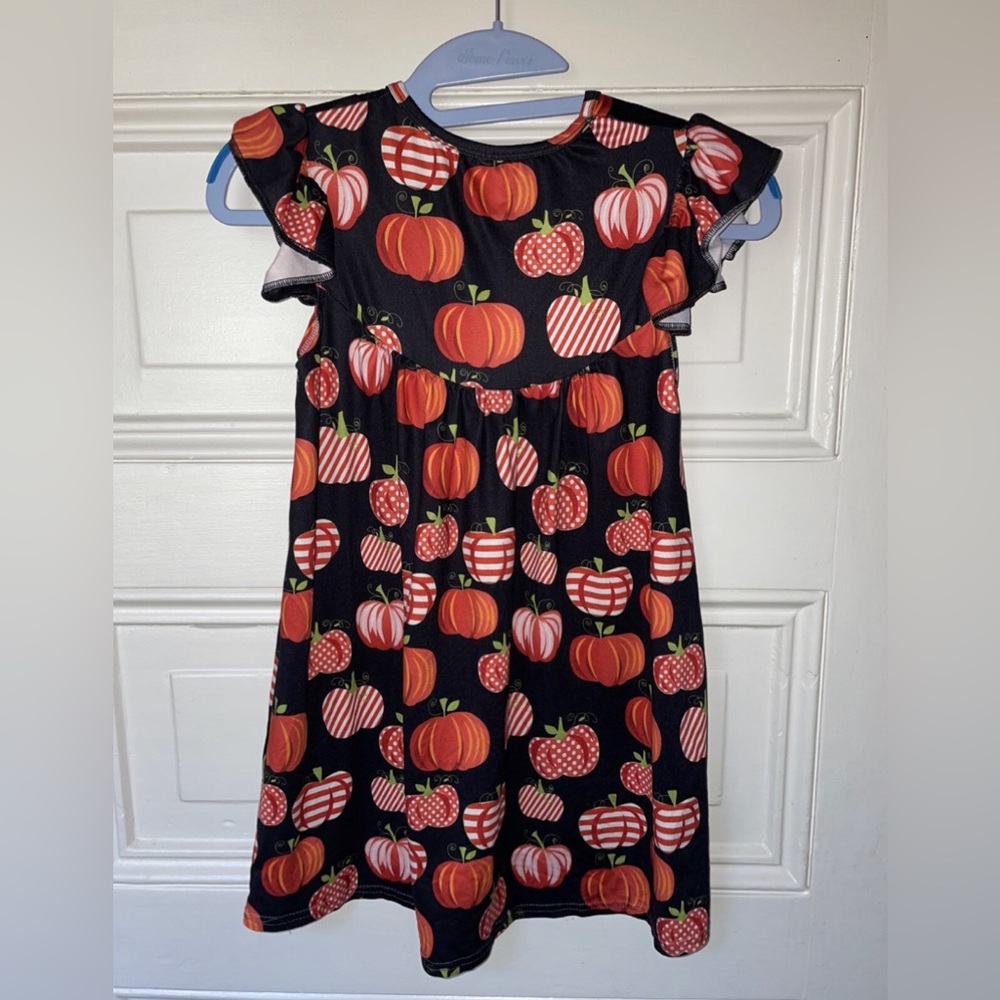 Sz 7-8 Boutique Pumpkin Soft Butter Dress